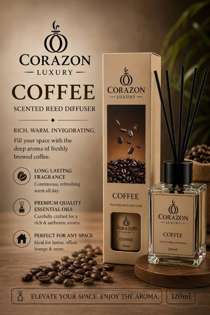 Coffee Scented Reed Diffuser 120ml